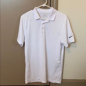 NIKE Men’s Dri-Fit White Polo size S